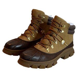 Sperry Women's The Summit Leather Boots Brown Size 10 NWOB